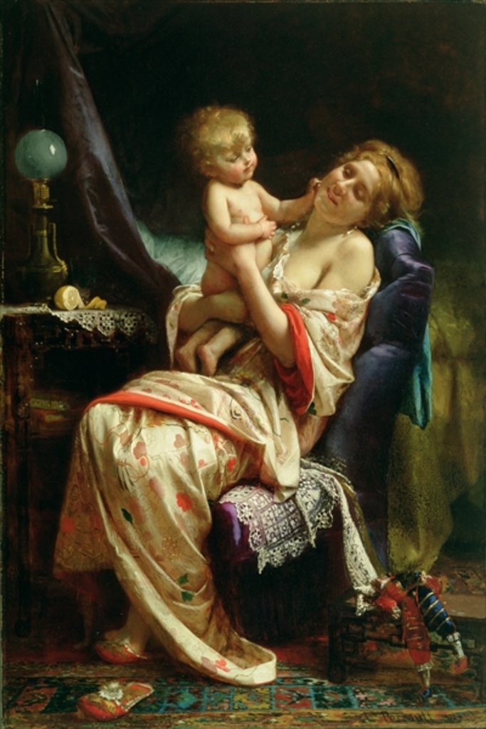 Detail of Maternity, 1873 by Leon Bazile Perrault