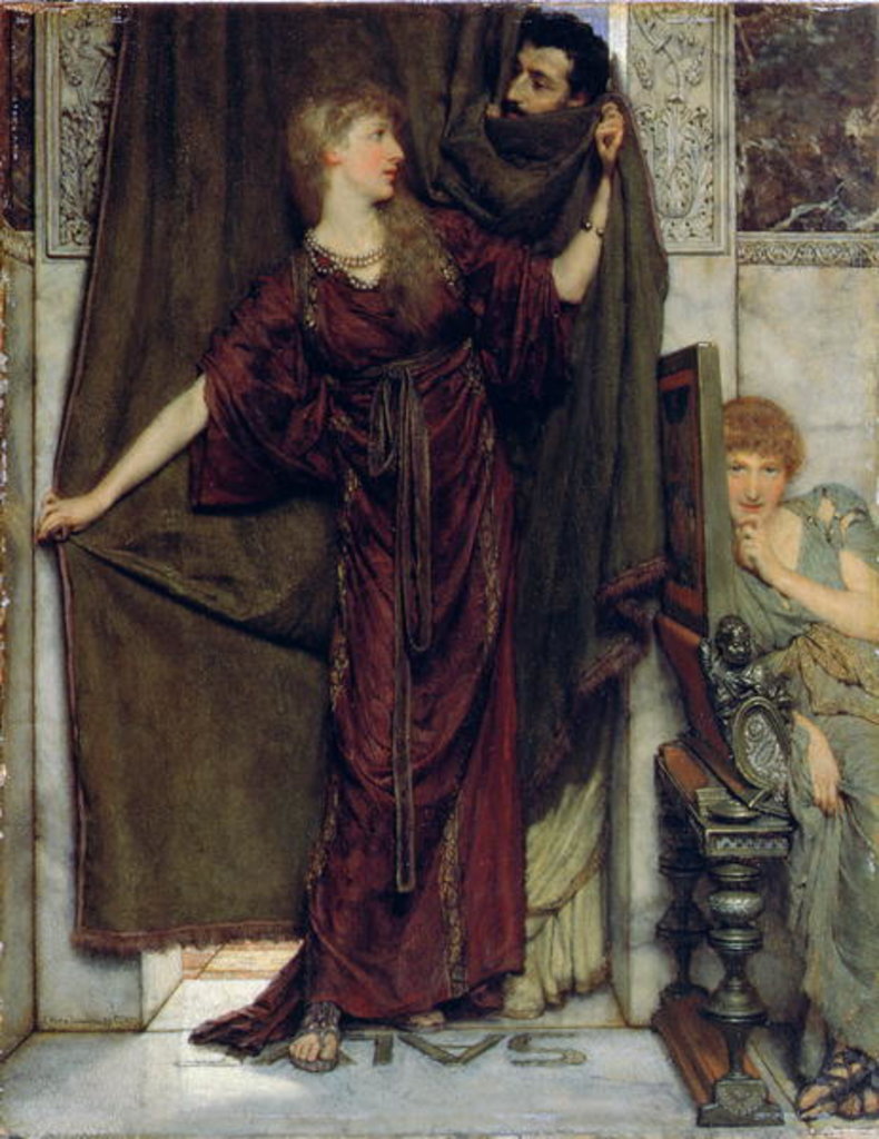 Detail of My Sister Is Not In, 1879 by Lawrence Alma-Tadema