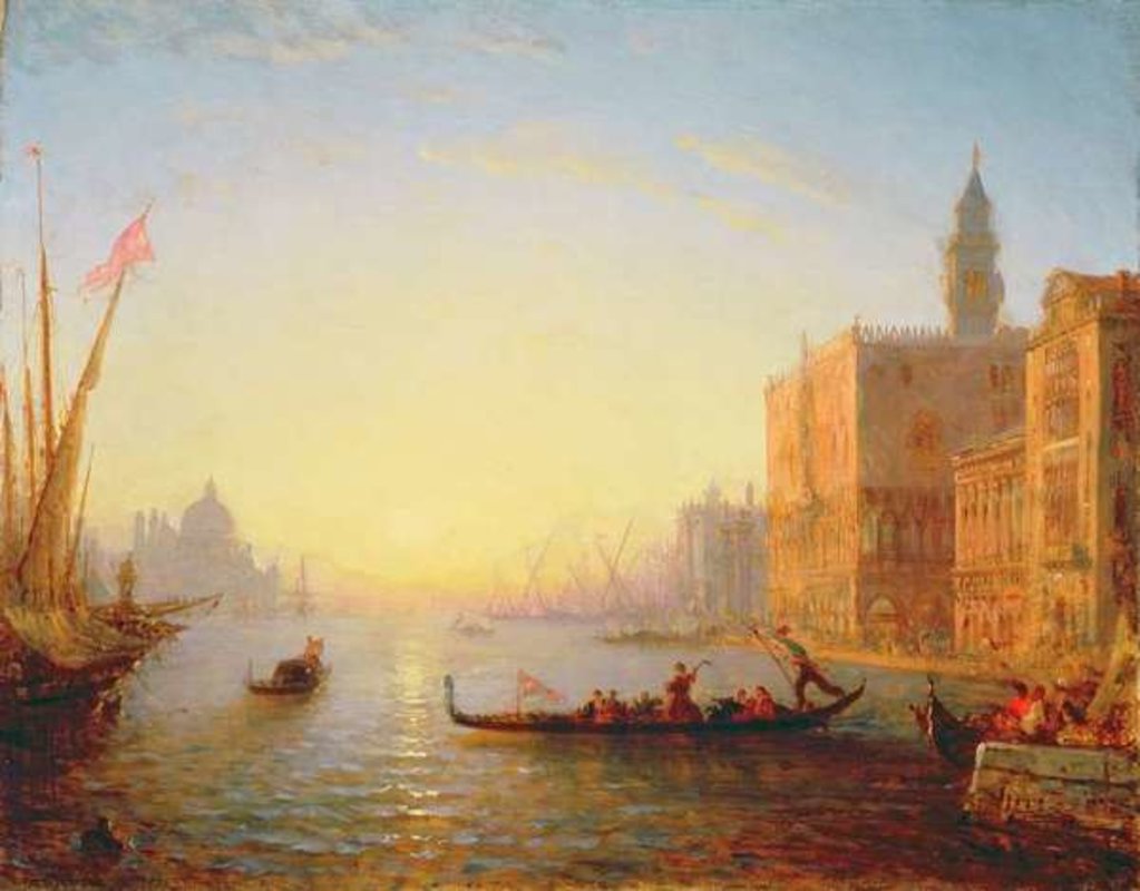Detail of Venice, Evening by Felix Ziem