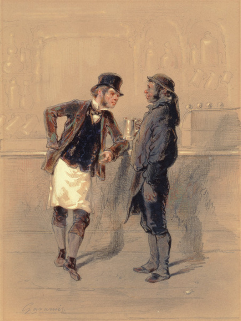 Detail of Car Man and Coal Heaver, 1848 by Paul Gavarni