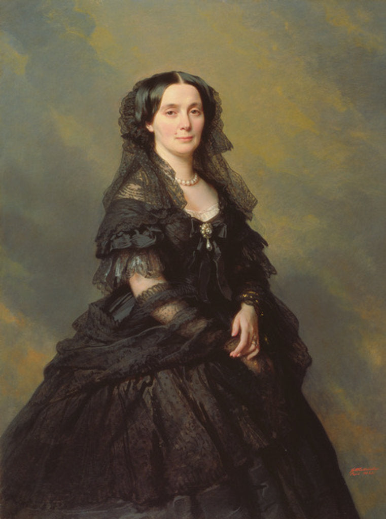 Detail of Princess Kotschoubey, 1860 by Franz Xaver Winterhalter