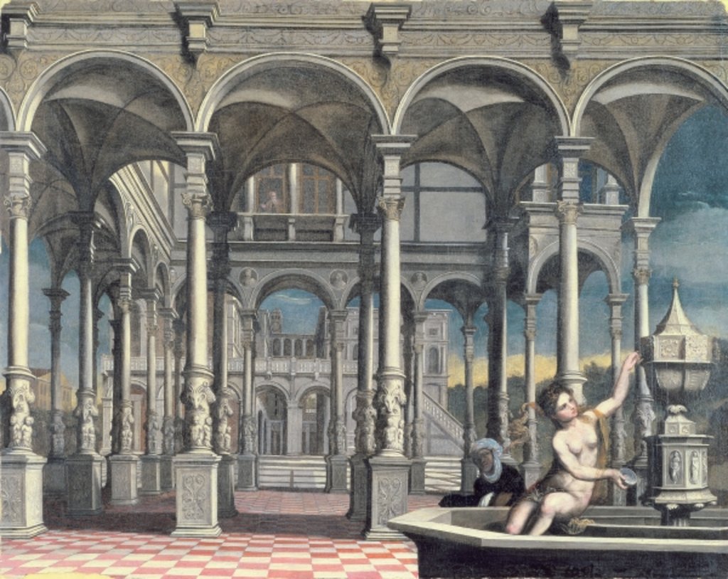 Detail of David and Bathsheba by Paris Bordone