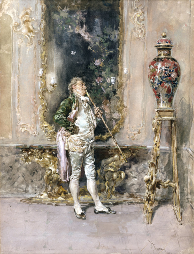 Detail of The Rare Vase, 1870 by Mariano José María Bernardo (1838-74) Fortuny y Carbó