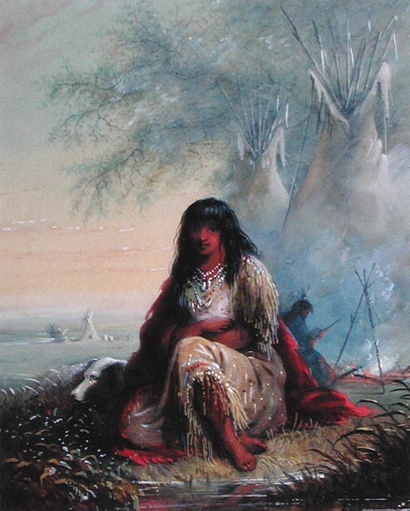 Detail of Sioux Indian Girl by Alfred Jacob Miller