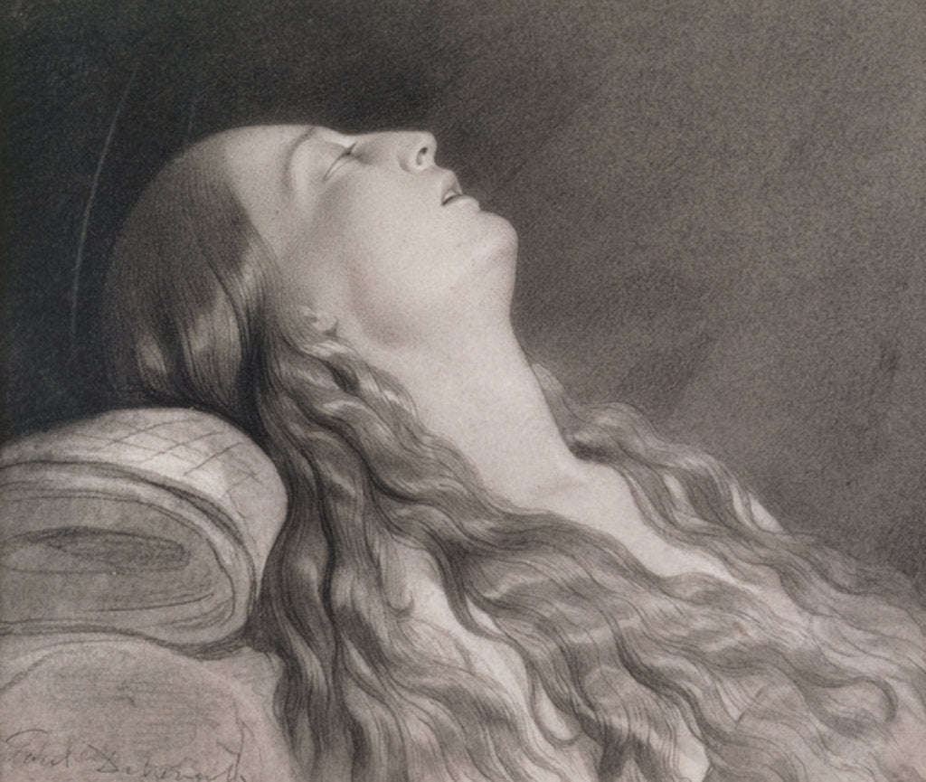 Detail of Louise Vernet on her Death Bed by Hippolyte (1797-1856) Delaroche