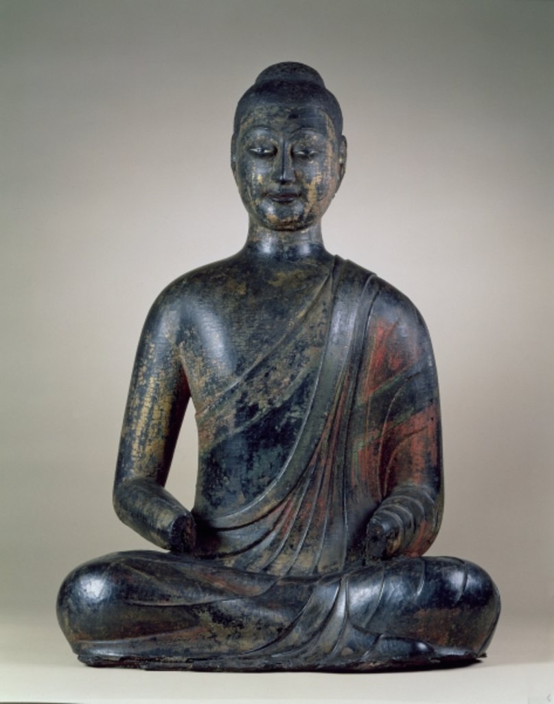 Detail of Buddha, c.590 by Chinese School