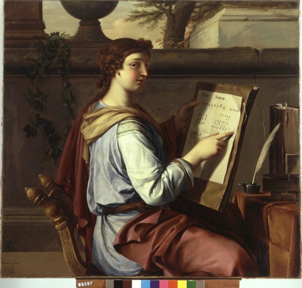 Detail of Allegory of Arithmetic, 1650 by Laurent de La Hyre