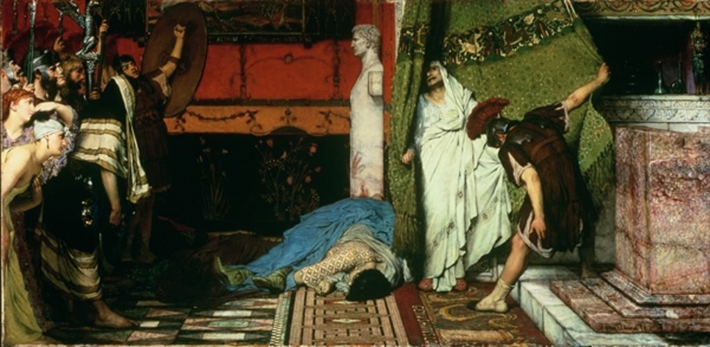 Detail of A Roman Emperor, AD 41 - Claudius, 1881 by Lawrence Alma-Tadema