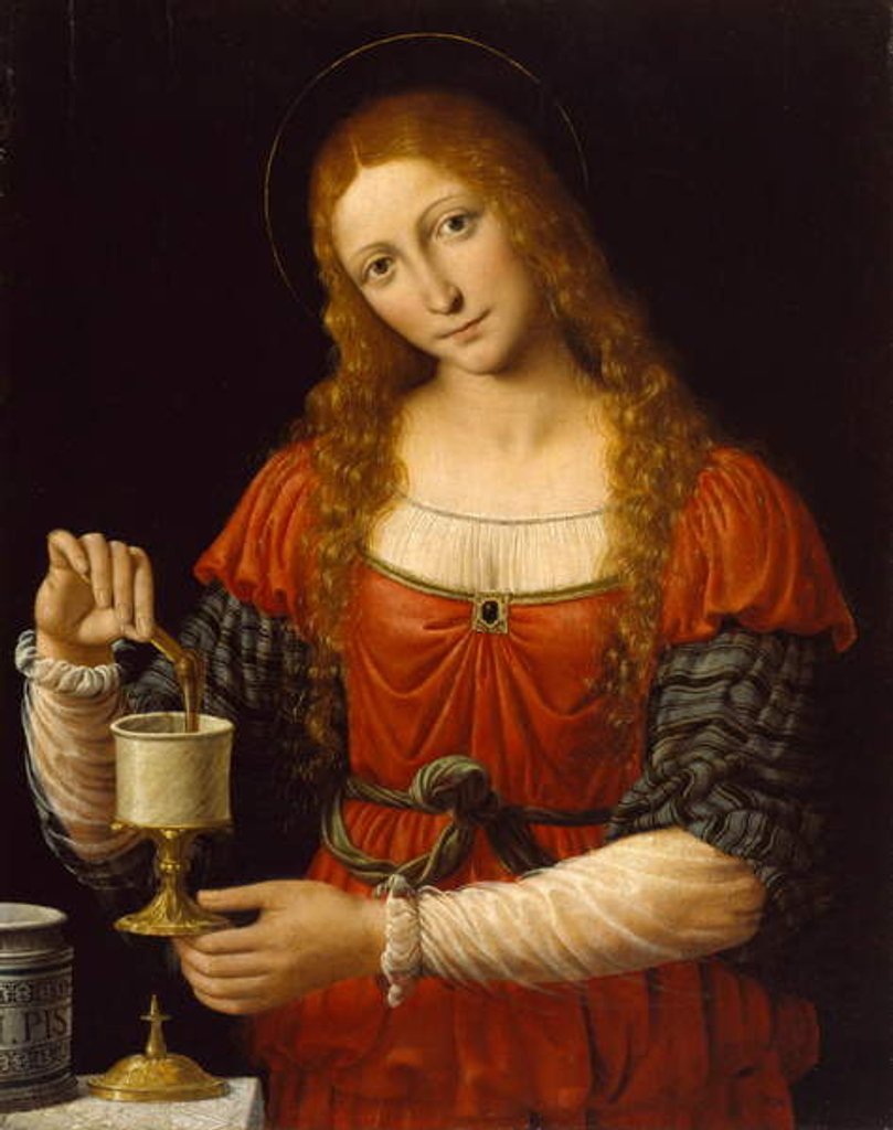 Detail of Saint Mary Magdalene, c.1524 by Bernardino Luini