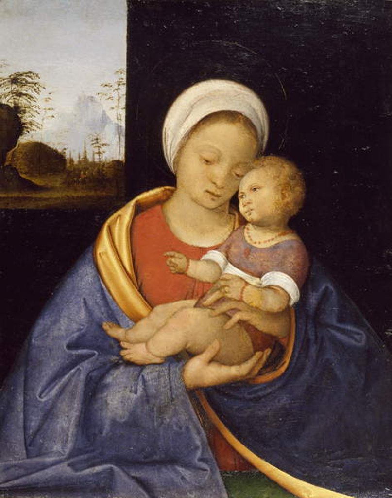 Detail of Madonna and Child, 1510-15 by Giovanni Agostino da Lodi