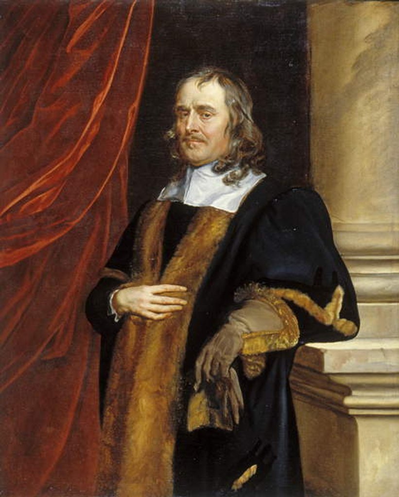 Detail of Portrait of P. Lenéve, Alderman of Norwich, 1656-8 by Peter Lely