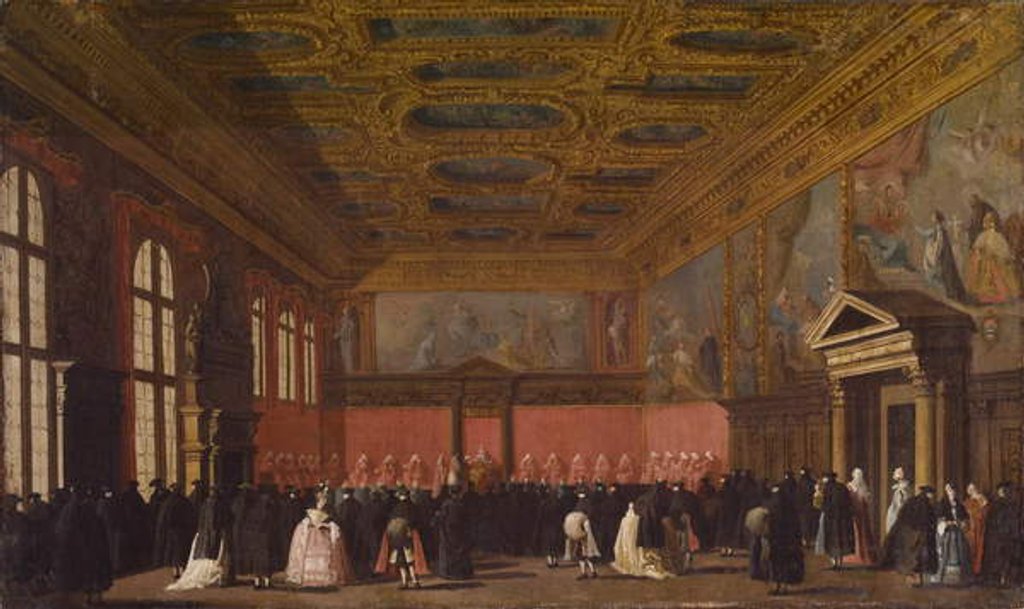 Detail of Reception of Foreign Ambassadors in the Doge's Palace, Venice, c.1765-80 by Antonio Canaletto