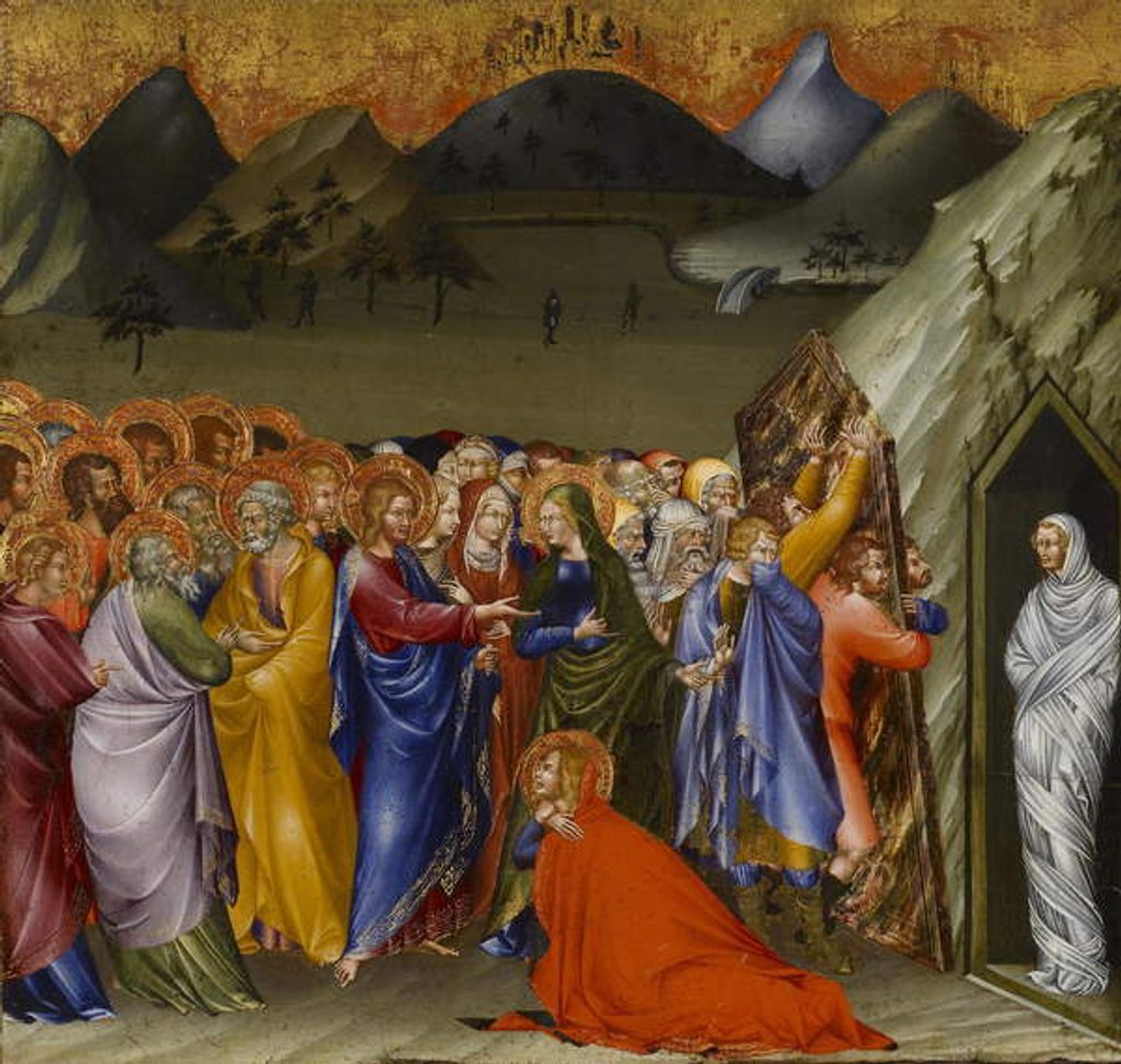 Detail of The Raising of Lazarus, 1426 by Giovanni di Paolo di Grazia