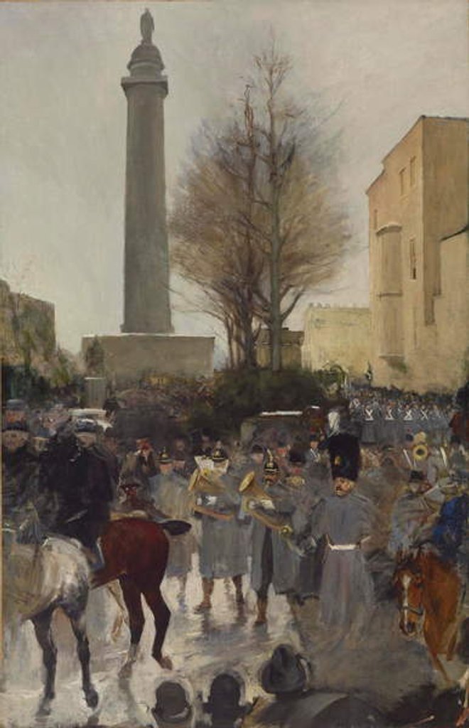 Detail of Fifth Regiment in Mount Vernon Place, 1889-98 by James G. Harwood