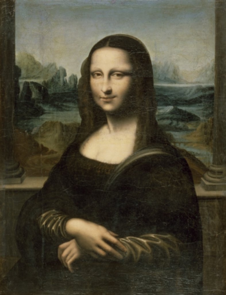 Detail of Mona Lisa, c.1635-60 by Leonardo da Vinci