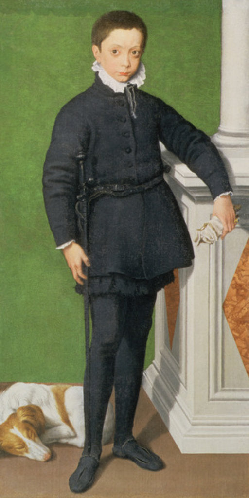 Detail of Massimiliano Stampa, Marquis of Soncino, 1557 by Sofonisba Anguissola