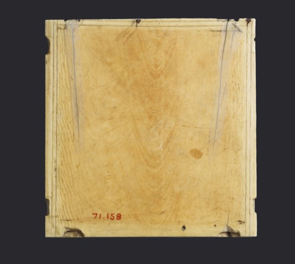 Detail of Triptych icon of the Virgin and Child with saints by Byzantine