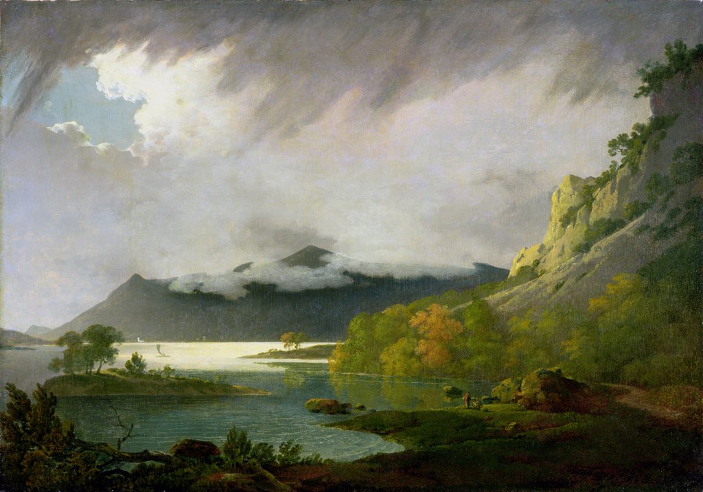 Detail of Derwent Water with Skiddaw in the Distance, c.1795-6 by Joseph Wright of Derby
