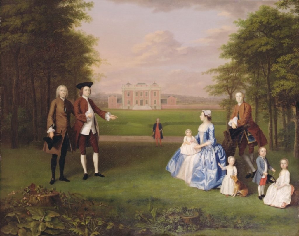 Detail of Robert Gwillym of Atherton and his Family, c.1745-7 by Arthur Devis