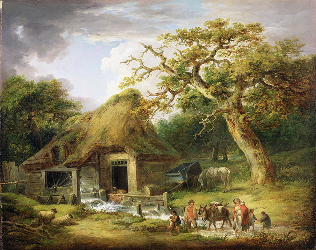 Detail of The Old Water Mill, 1790 by George Morland