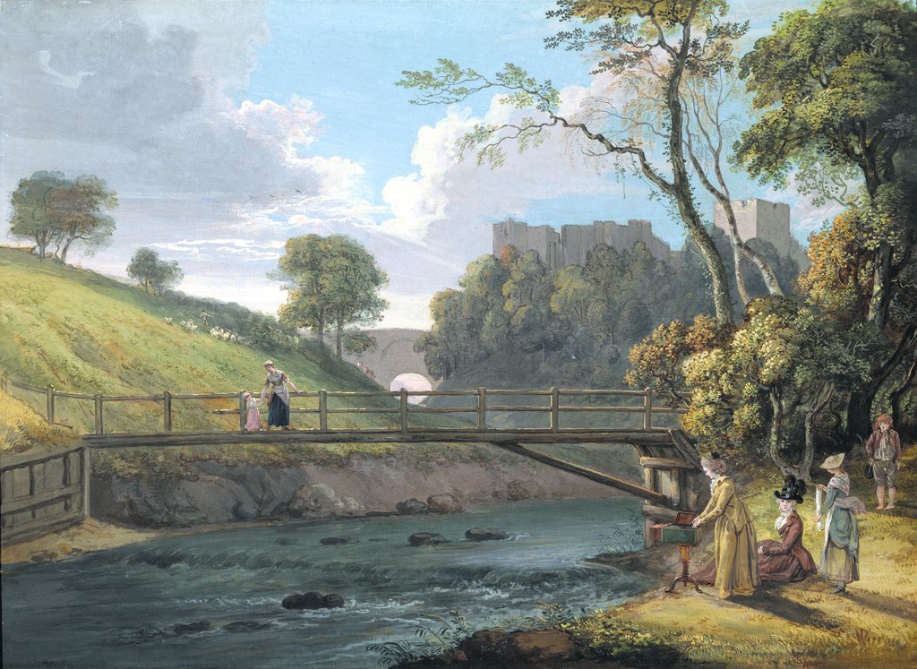 Detail of Roslin Castle, Midlothian by Paul Sandby