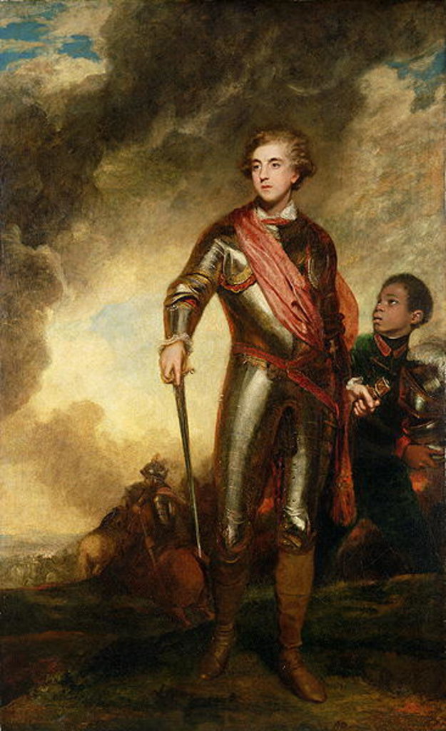 Detail of Portrait of Charles Stanhope, 3rd Earl of Harrington 1782 by Joshua Reynolds