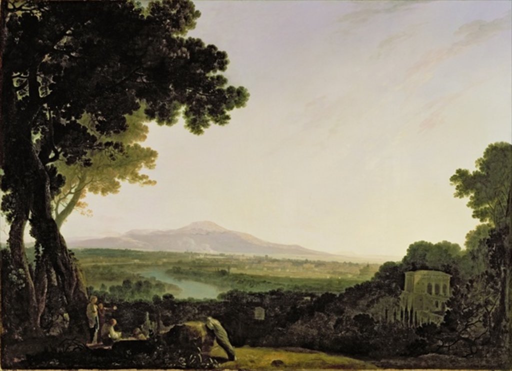 Detail of Rome from the Villa Madama by Richard Wilson