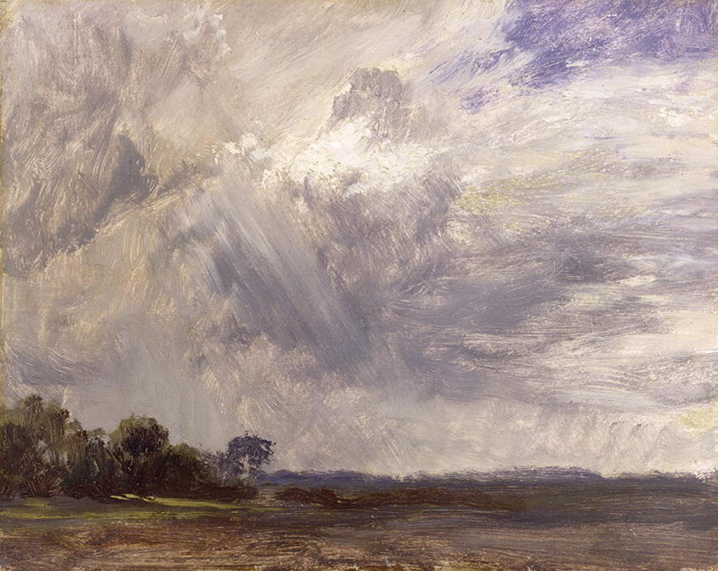 Detail of Landscape with Grey Windy Sky, c.1821-30 by John Constable