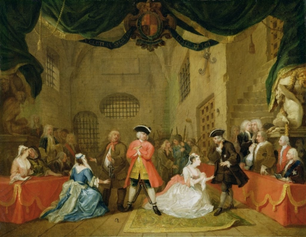 Detail of The Beggar's Opera, Scene III, Act XI, 1729 by William Hogarth