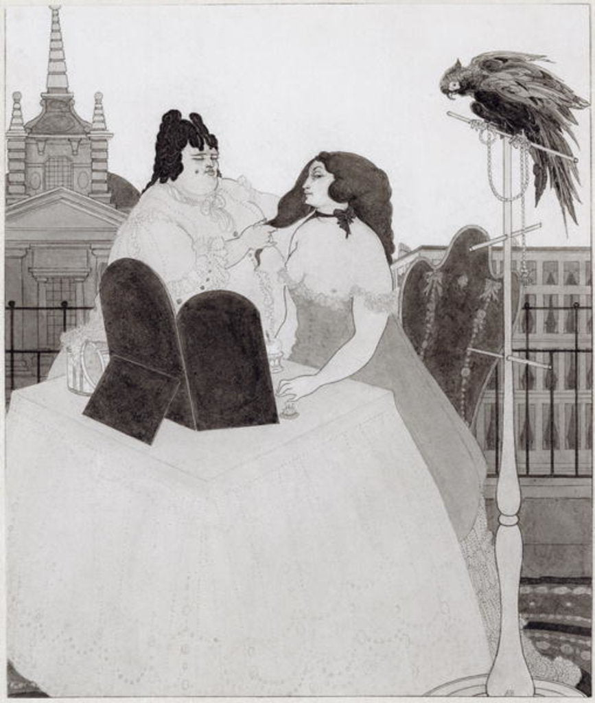 Detail of The Lady at the Dressing Table by Aubrey Beardsley