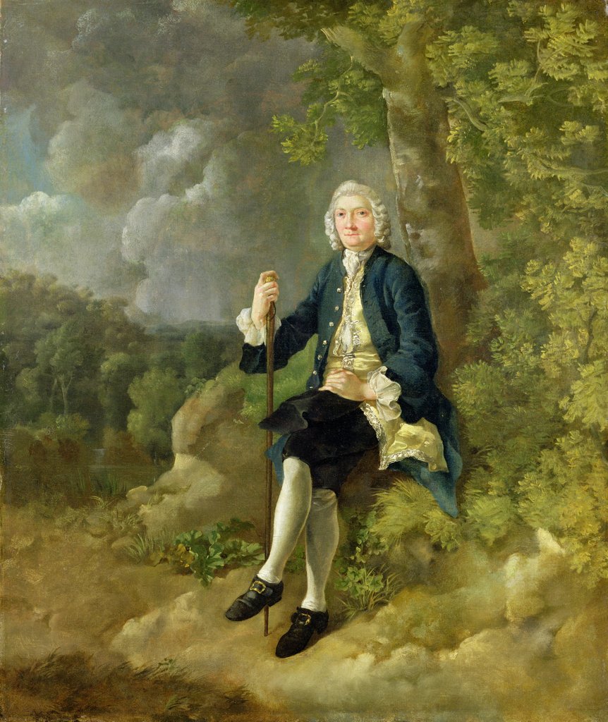 Detail of Mr Clayton Jones, c.1744-45 by Thomas Gainsborough