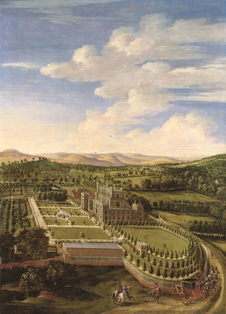 Detail of Wollaton Hall and Park, Nottingham, 1697 by Jan Siberechts