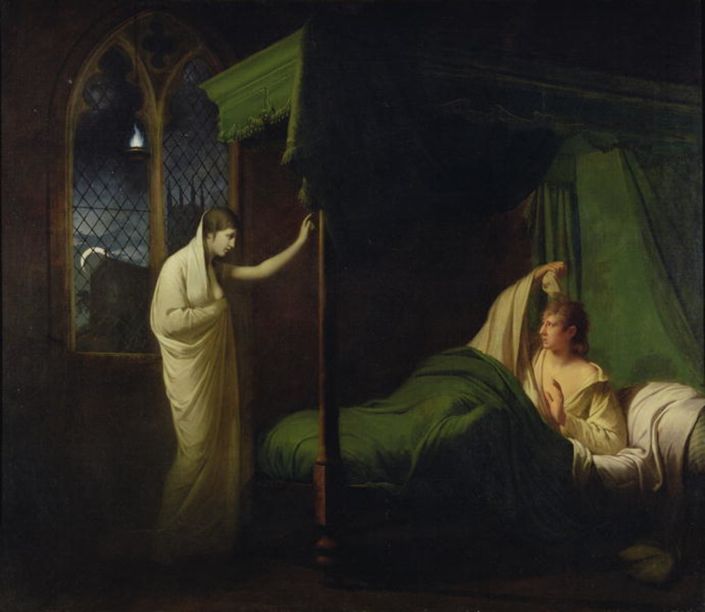 Detail of William and Margaret from the 'Reliques of Ancient English Poetry' by Thomas Percy by Joseph Wright of Derby