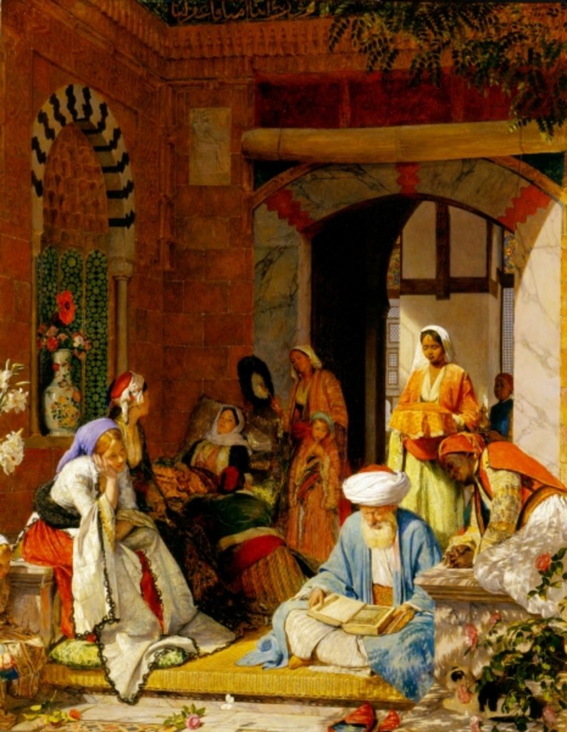 Detail of And the Prayer of Faith Shall Save the Sick, from James 5:15 by John Frederick Lewis