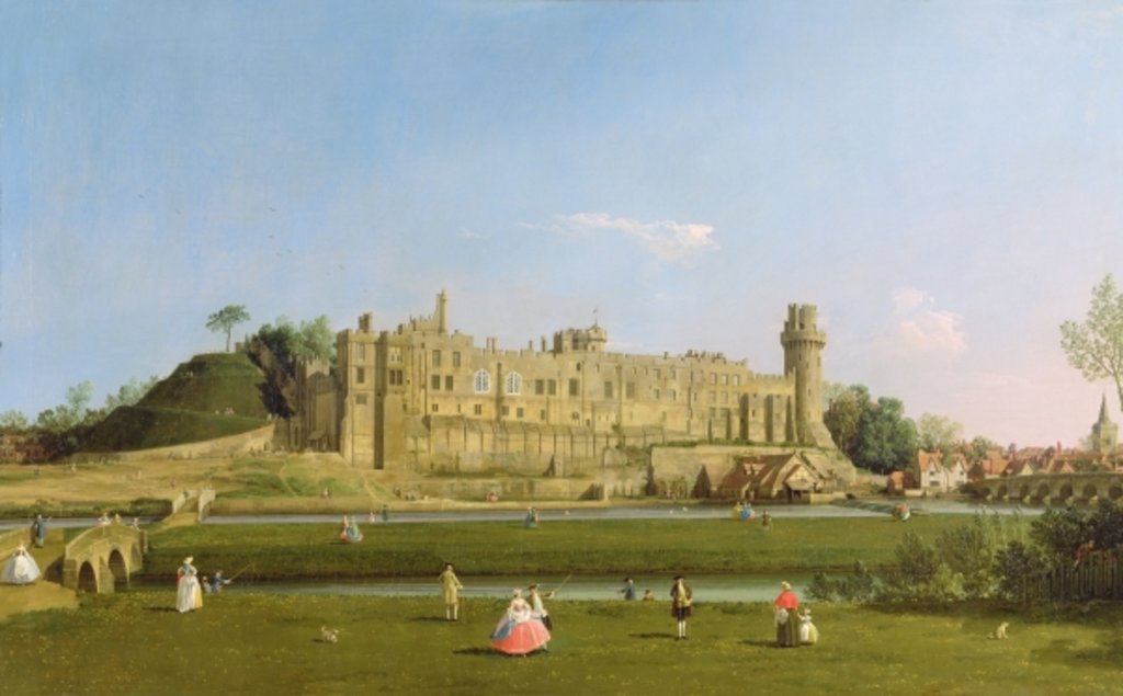 Detail of Warwick Castle, c.1748-49 by (1697-1768) Canaletto