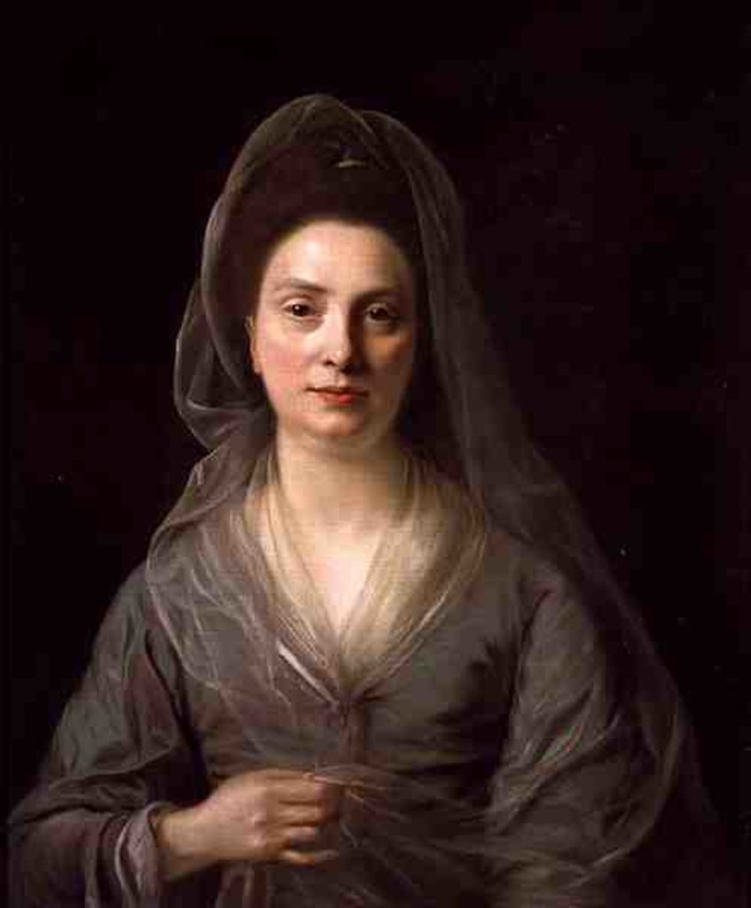 Detail of Mrs Benjamin Cole, c.1776 by Nathaniel Hone
