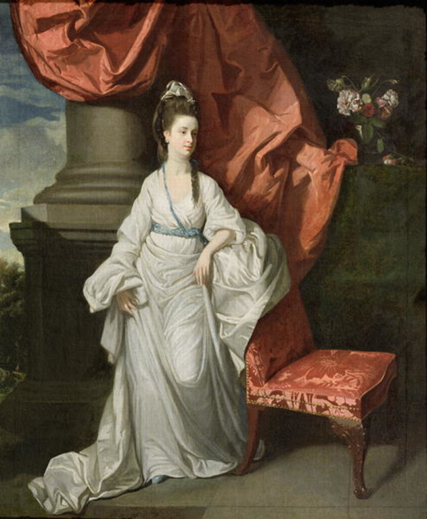 Detail of Lady Grant, Wife of Sir James Grant, Bt., 1770-80 by Johann Zoffany