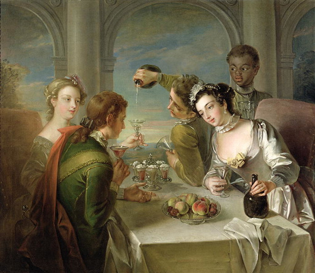 Detail of The Sense of Taste, c.1744-47 by Philippe Mercier
