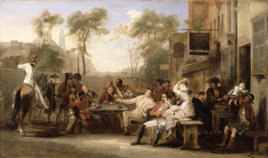 Detail of Chelsea Pensioners Receiving the Gazette Announcing the Battle of Waterloo, c.1819 by David Wilkie