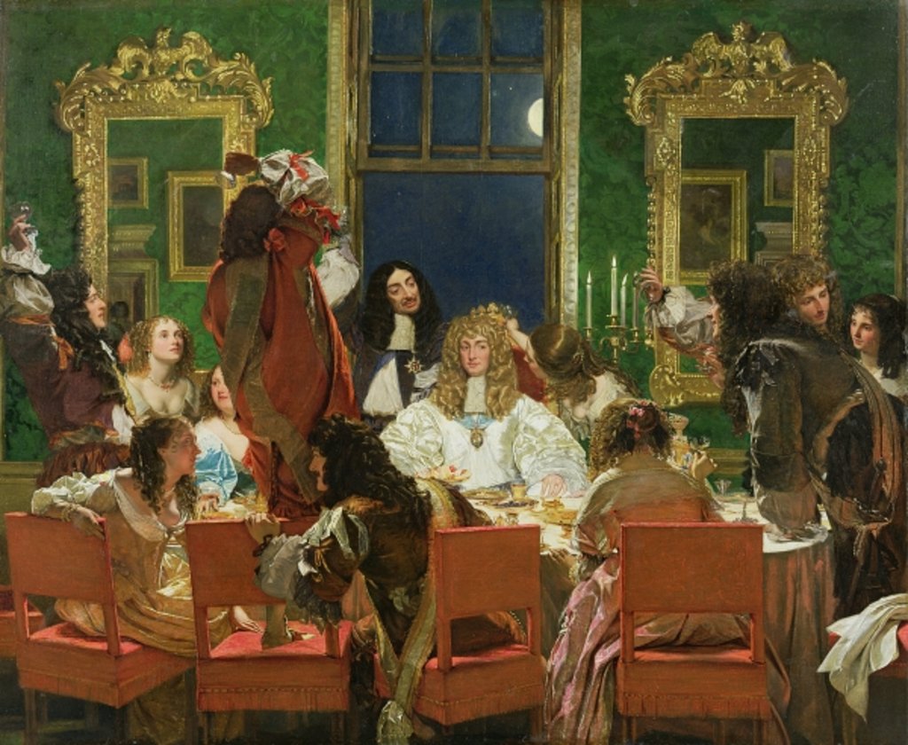 Detail of The Life of Buckingham, 1853-55 by Augustus Leopold Egg