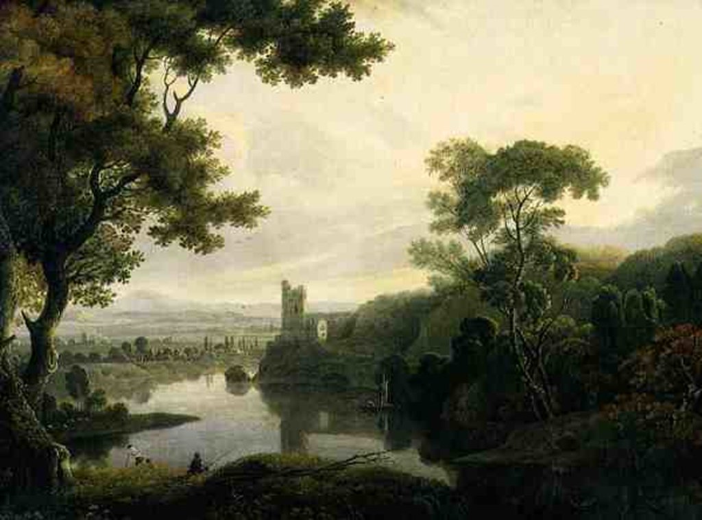 Detail of River Landscape, 1773 by George the Elder Barret