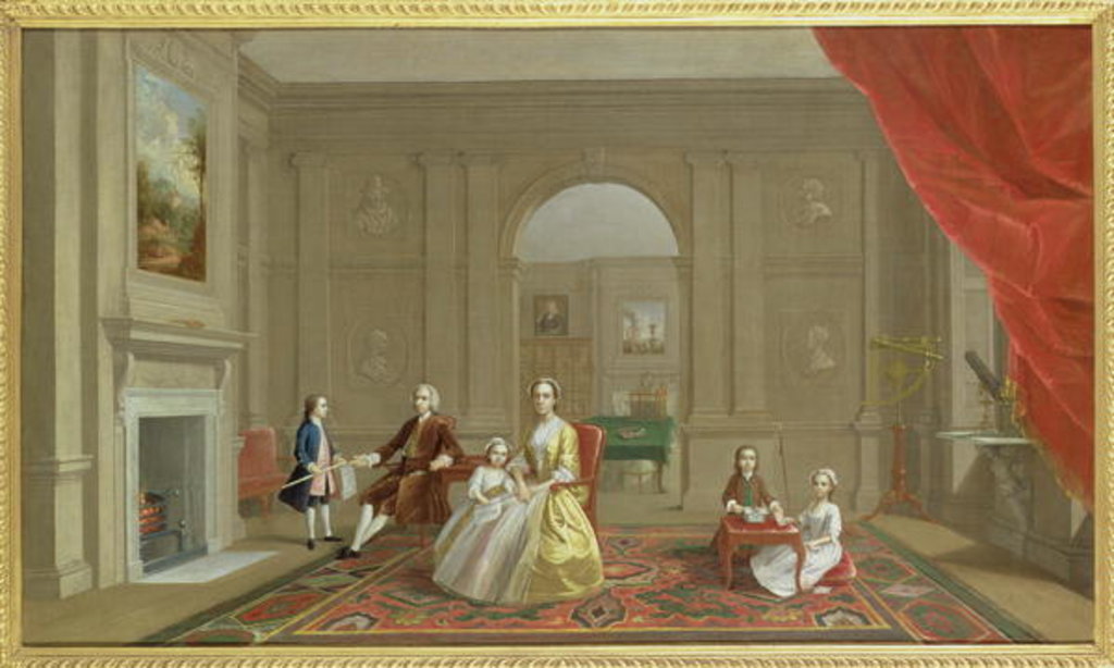 Detail of The John Bacon Family, c.1742-43 by Arthur Devis