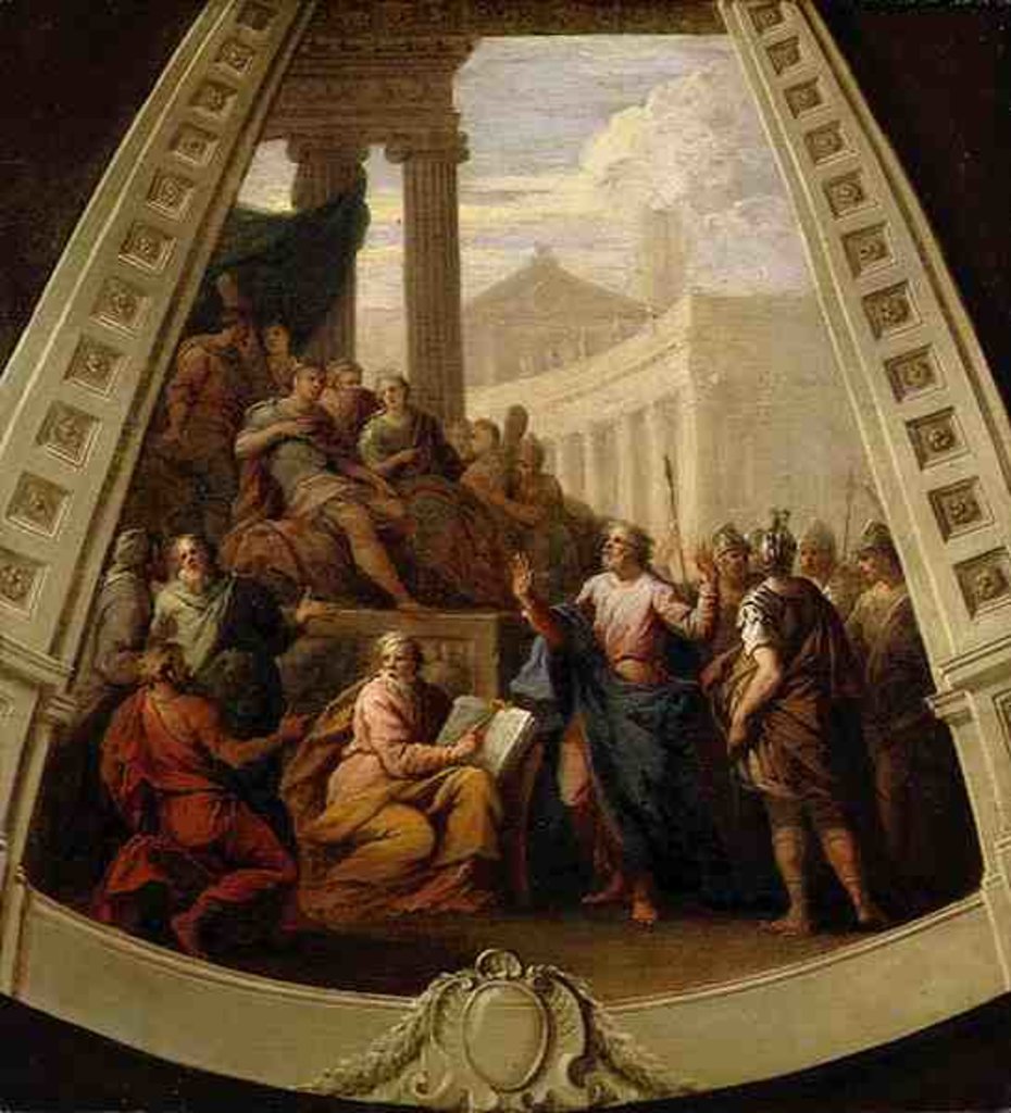 Detail of St. Paul Before Agrippa, c.1710 by James Thornhill
