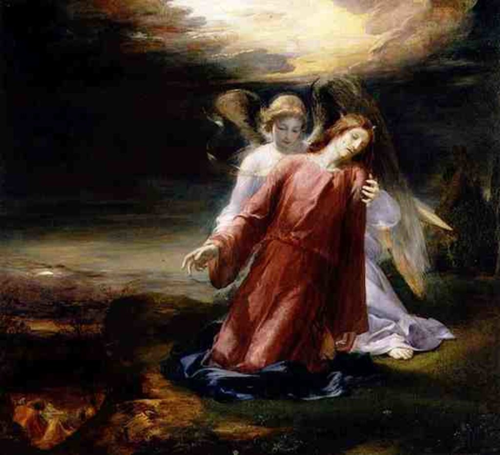 Detail of The Agony in the Garden, 1858 by George Richmond