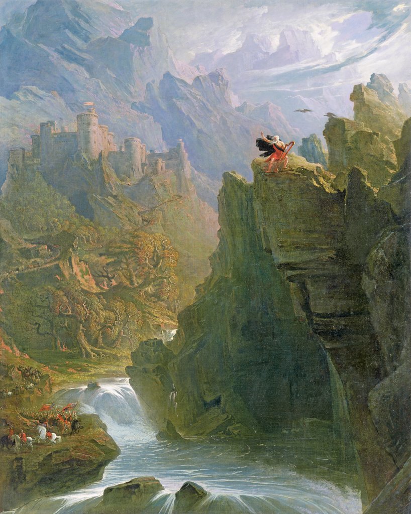 Detail of The Bard, c.1817 by John Martin