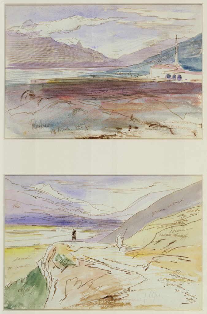 Detail of Tepelene, 1857 by Edward Lear