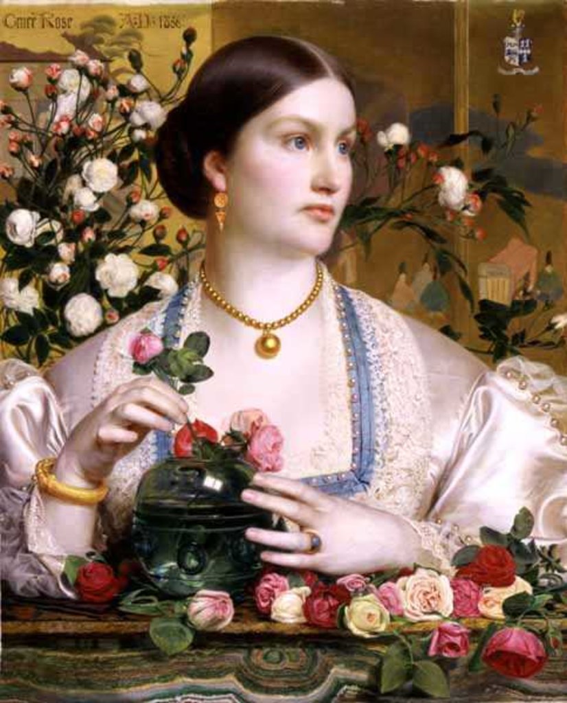 Detail of Grace Rose, 1866 by Anthony Frederick Augustus Sandys