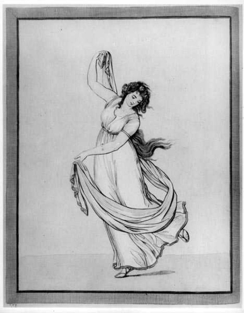 Detail of The Muse of Dance by Frederich Rehberg (after)