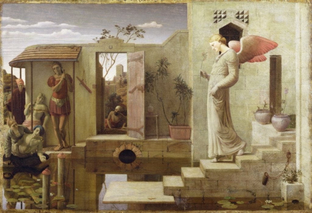 Detail of The Pool of Bethesda, 1877 by Robert Bateman