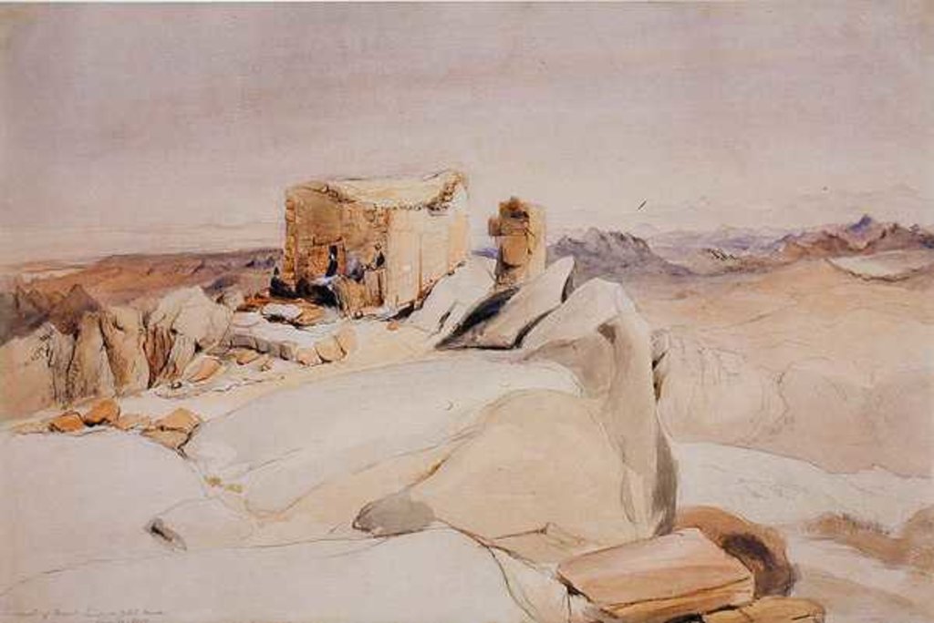 Detail of The Summit of Mount Sinai or Jebel Musa, 1840 by Edward Thomas Daniell